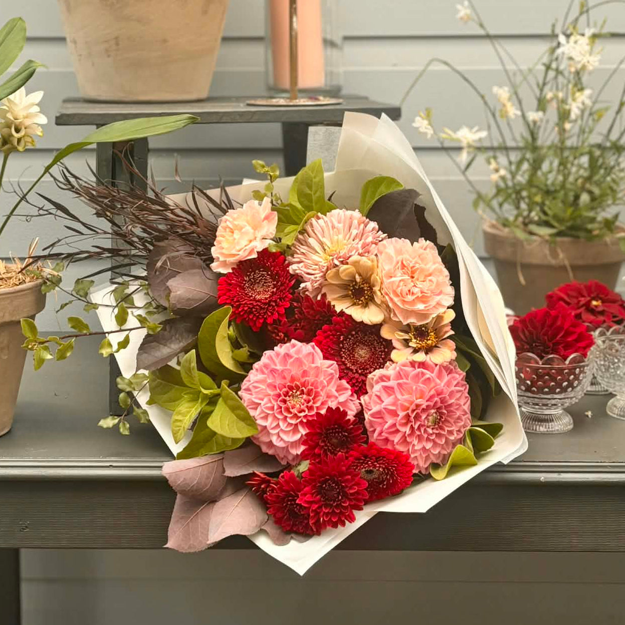 So Into You - Red and Pink Bouquet