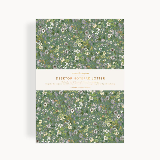 Summer Perennial Notepad Desktop Jotter